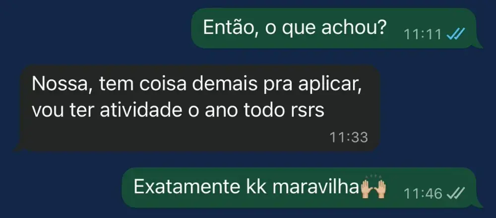 Feedback real de professor via WhatsApp 4